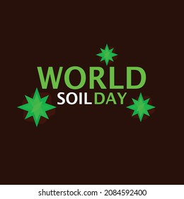 world soil day banner vector illustration greeting design on white background