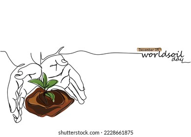 World Soil Day and its campaign "Soils: Where food begins" aims to raise awareness of the importance of maintaining healthy ecosystems and human well-being. soil management and health awareness art.