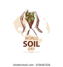 World Soil Day concept for banner or poster design. 