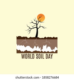 world soil day concept. ecological evironment. illustration vector