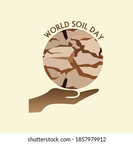 world soil day concept. greeting card banner background design. illustration vector