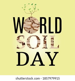 concepto del día mundial del suelo. diseño de fondo de banner de tarjeta de felicitación. vector de ilustración