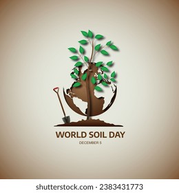 World Soil Day December 05 Background Vector Illustration