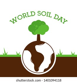 World Soil Day Design Vector Illustration for Poster Background and Banner Design