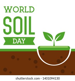 World Soil Day Design Vector Illustration for Poster Background and Banner Design