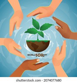 World Soil Day Design Vector Illustration for Poster Background and Banner Design