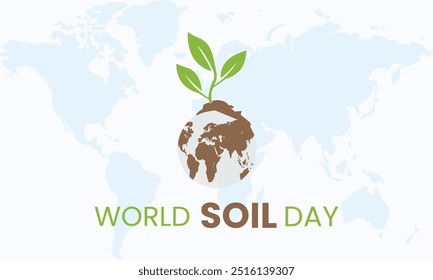 World Soil Day Design Vektor Illustration für Poster Hintergrund und Banner Design Vektor Illustration Design Konzept des World Soil Day am 5. Dezember beobachtet