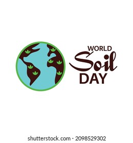 logotipo o icono del día mundial del suelo Diseño de plantillas vectoriales en fondo blanco