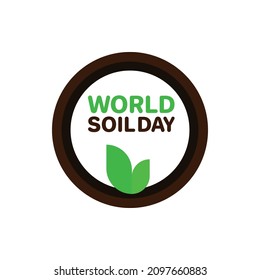 world soil day logo Vector Template Design on white background