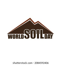 world soil day on white background . Template For Greeting Card, Invitation , Poster, Banner