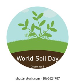 World soil day vector illustration December 5.