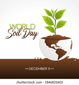 World Soil Days Vector Illustration Days Vector Illustration. Suitable for greeting card, poster and banner.