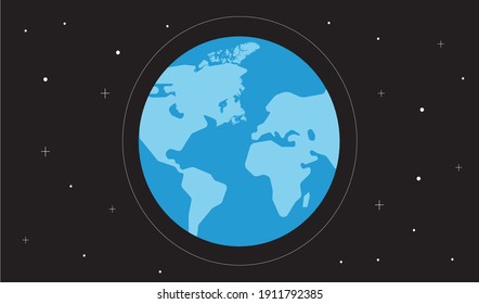 world and space, globe seen from space