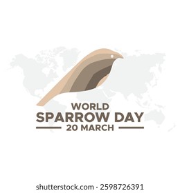 World Sparrow Day, held on 20 March. Vector illustration of the date of sparrows. Cute sparrow card for sparrow day.
World Sparrow Day. abstract background.