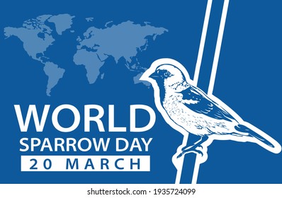 World Sparrow Day vector design. creative idea .world sparrow day 20 march design idea.