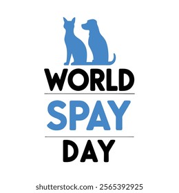 World spay day Background Template design for Poster or Banner