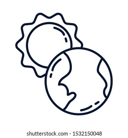 World sphere design, Planet continent earth world globe ocean and universe theme Vector illustration