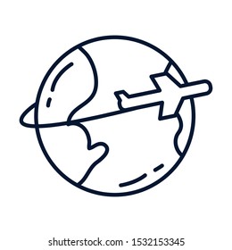 World sphere design. Planet continent earth world globe ocean and universe theme. Vector illustration.