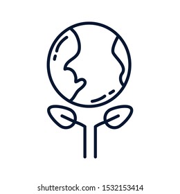 World sphere design. Planet continent earth world globe ocean and universe theme. Vector illustration.
