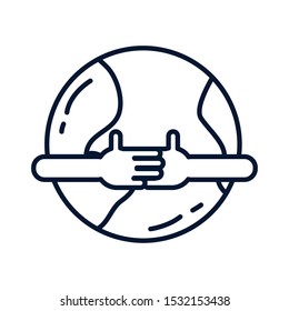 World sphere design. Planet continent earth world globe ocean and universe theme. Vector illustration.