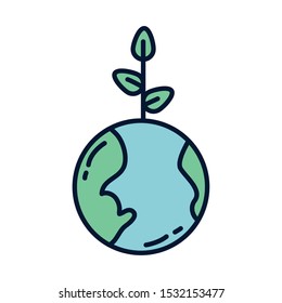 World sphere design. Planet continent earth world globe ocean and universe theme. Vector illustration.