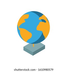 World sphere design, Planet continent earth globe ocen sea universe science and map theme Vector illustration