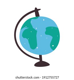 World sphere design, Planet earth continent and globe theme Vector illustration