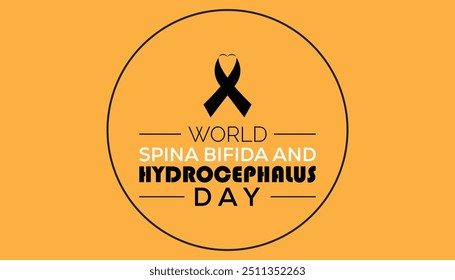 World Spina Bifida and Hydrocephalus Day is observed every year on October. Medical Healthcare Awareness concept. background, placard, banner template Vector illustration design.