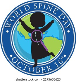 World Spine Day Banner Design illustration