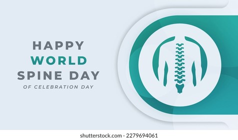 World Spine Day Celebration Vector Design Illustration for Background, Poster, Banner, Advertising, Greeting Card