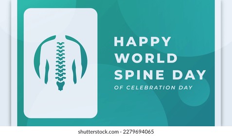World Spine Day Celebration Vector Design Illustration for Background, Poster, Banner, Advertising, Greeting Card
