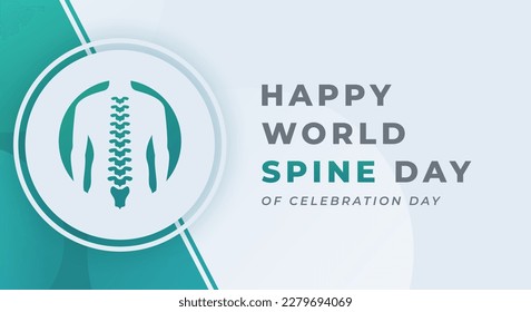 World Spine Day Celebration Vector Design Illustration for Background, Poster, Banner, Advertising, Greeting Card