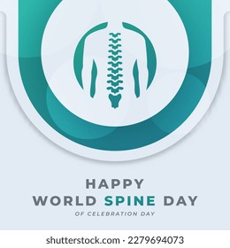 World Spine Day Celebration Vector Design Illustration for Background, Poster, Banner, Advertising, Greeting Card