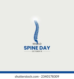 world spine day. Spine vector illustration. 