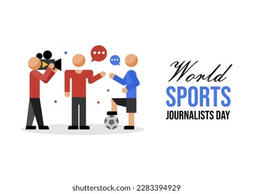 World sport journalist day poster