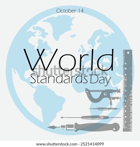 World Standards Day 14 October Vector Illustrator Design