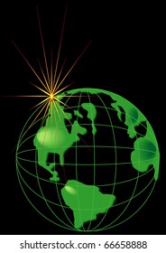 World and Star Wire Black-Am