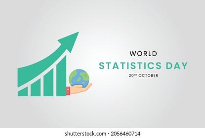 World Statistics Day. 20 October, Vector illustration design