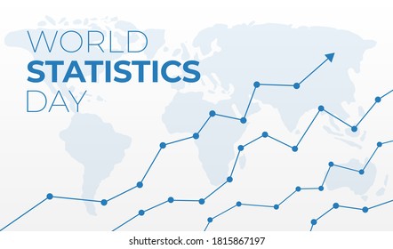 World Statistics Day Background Illustration