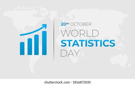 World Statistics Day Background Illustration