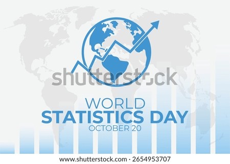 World statistics day background on october 20th.