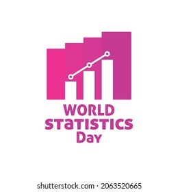 World Statistics Day Campaign banner or poster on white background