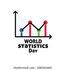 World Statistics Day concept illustration poster design on white background