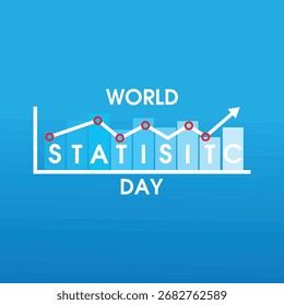 VEKTORGRAFIK DES WORLD STATISTICS DAY BEREIT ZUR VERWENDUNG