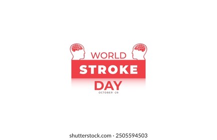 World Stroke Day. background, banner, card, poster, template. Vector illustration.
