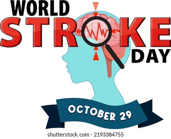World Stroke Day Banner Design illustration