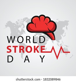 World stroke day design. Vector concept for banners or posters in flat style.