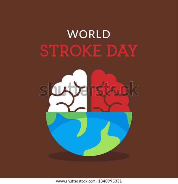 World Stroke Day Illustration Stock Vector (Royalty Free) 1340995331