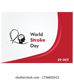 World Stroke Day illustration background, Poster. Vector Illustration on the theme World Stroke Day.
