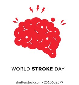 World Stroke Day. Post. Vector. Banner